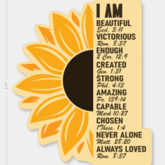 Sunflower Inspiration Sticker