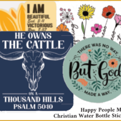 Christian Water Bottle Sticker Bundle